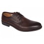 Pantofi barbati maro, eleganti din piele naturala perforata - 027M